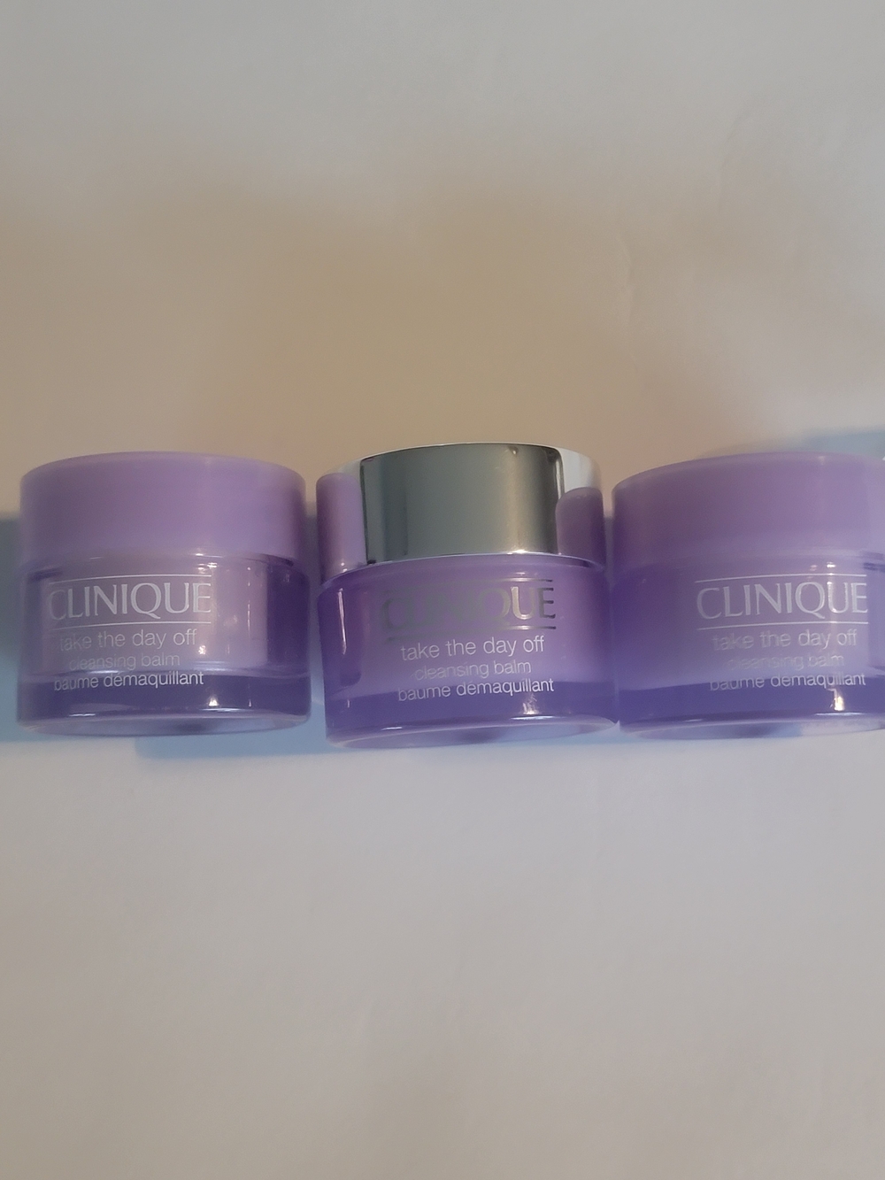 Clinique Take The Day Off Cleansing Balm Mini Jars - Light Purple